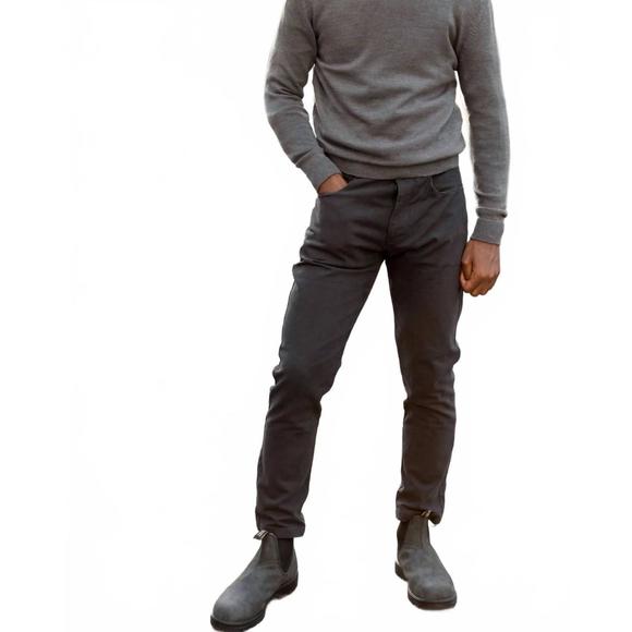 NEW ALEX CRANE canvas cham pant in onyx